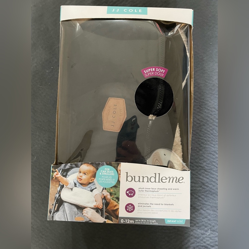 JJ Cole Black Bundleme Infant Cover